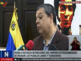 Caracas I Venezolanos defienden la paz ante las amenazas y asedio del imperio estadounidense