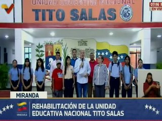 Miranda | Bricomiles recuperan la Unidad Educativa Nacional Tito Salas en Baruta