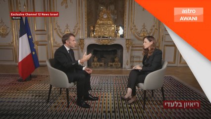 Peluasan penempatan Israel satu cubaan gagalkan penyelesaian dua negara - Macron