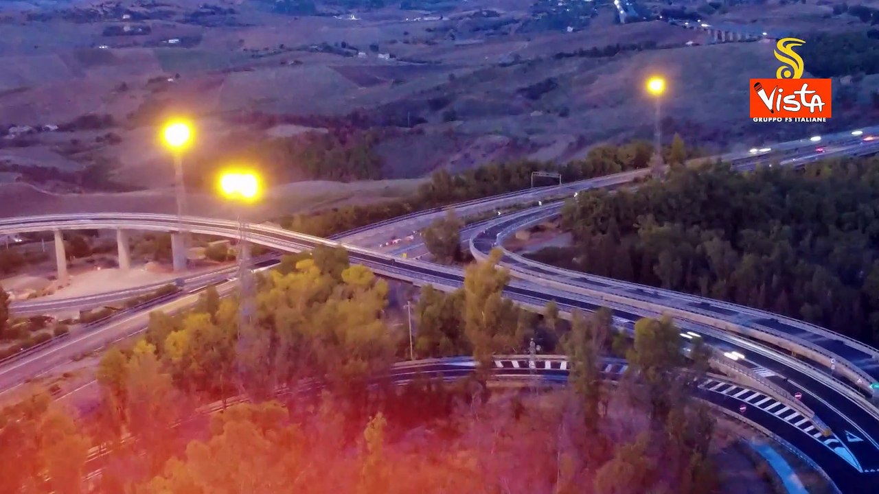 Sull'autostrada A19 Palermo-Catania nuovo impianto a Led illuminerà il viadotto Euno a Enna
