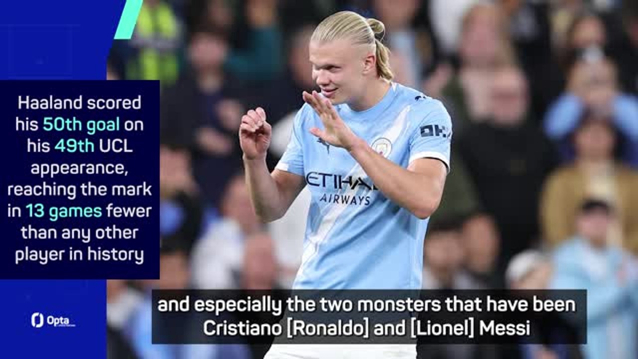 Guardiola backs Haaland to overtake Ronaldo as record UCL goalscorer