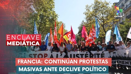 Manifestaciones en rechazo a la inestabilidad política en Francia ENCLAVE MEDIÁTICA 18-09-2025
