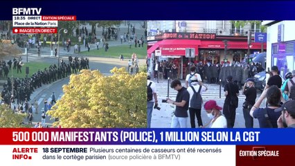 Édition spéciale - Grève : 500 000 manifestants (Police), un million selon la CGT - 18/09