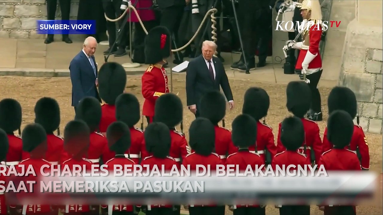 Detik-detik Trump Berjalan di Depan Raja Charles, Langgar Protokol Kerajaan Inggris?