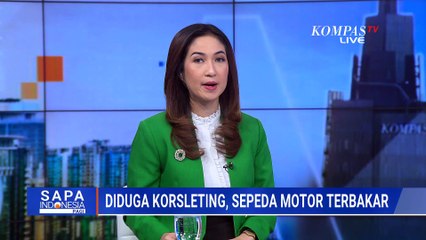 Panik! Diduga Korsleting, Sepeda motor di Pademangan Terbakar | SAPA PAGI