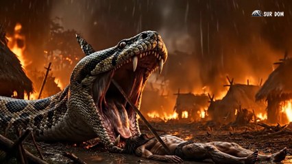 Part 26 - A Girl Alone Surviving In The Forest - Giant Python Destroys Village, Villagers Fight Back - YouTube (1)