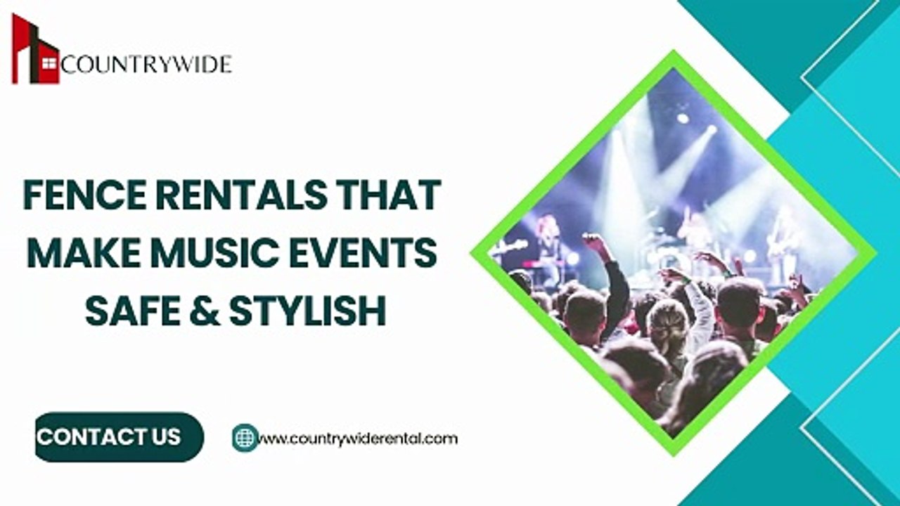 Fence Rentals That Make Music Events Safe & Stylish | Countrywide Rental