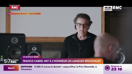 Le bonus RMC : Francis Cabrel met à l'honneur les langues régionales - 19/09