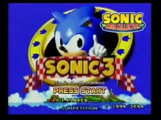 Nintendo Gamecube - Sonic Mega Collection (2002) Introduction - VHS recording