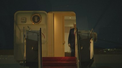 TRUMP and MELANIA Moment Everyone Is Talking About: Gestures Caught as They Exit Air Force One