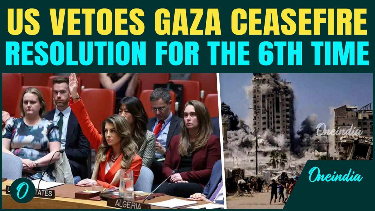 US Blocks UNSC Gaza Ceasefire Resolution, Says it ‘Fails to Condemn Hamas’ | 14 Against 1 at UNSC