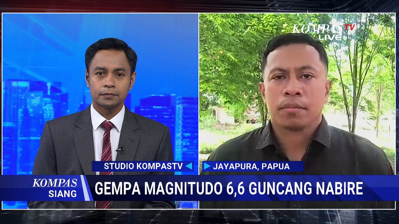 Terbaru! Situasi Pasca-Gempa M 6,6 di Nabire, BMKG Catat 4 Gempa Susulan | KOMPAS SIANG