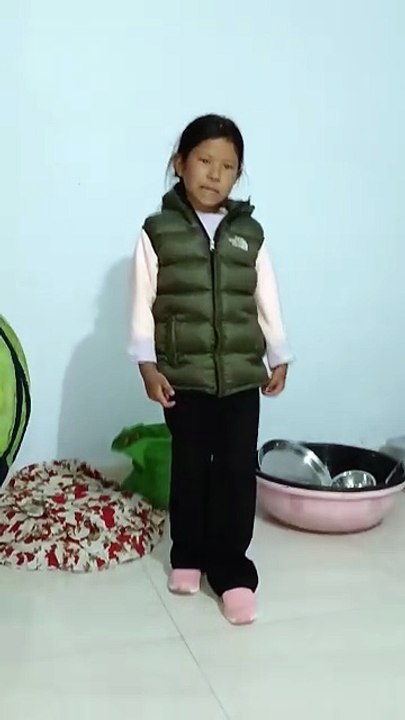 Our daughter is so happy wearing new jacket