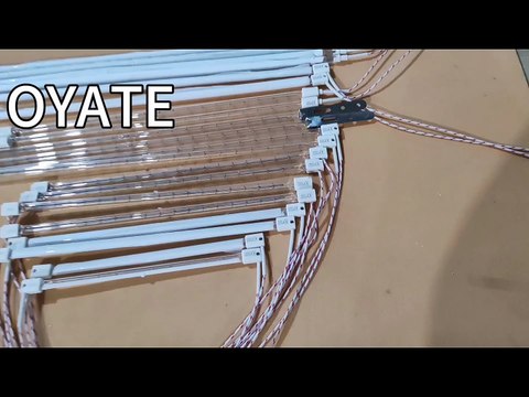 378mm 2500w eco lamps halogen infrared heating lamps for SIDEL PET blowing machine