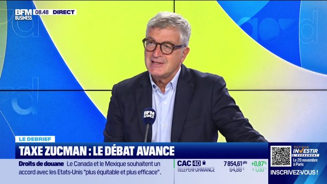 Le débrief de l'actu : Taxe Zucman, le débat avance - 19/09