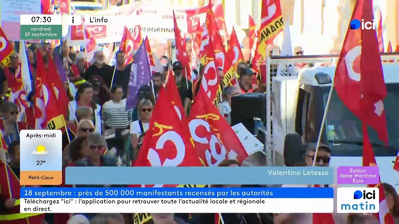 19/09/2025 - ici matin par ici Normandie (Seine-Maritime - Eure) en vidéo