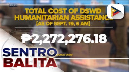 DSWD, nakapagbigay na ng higit P2.2-M na halaga ng tulong sa mga naapektuhan ng Bagyong #MirasolPH