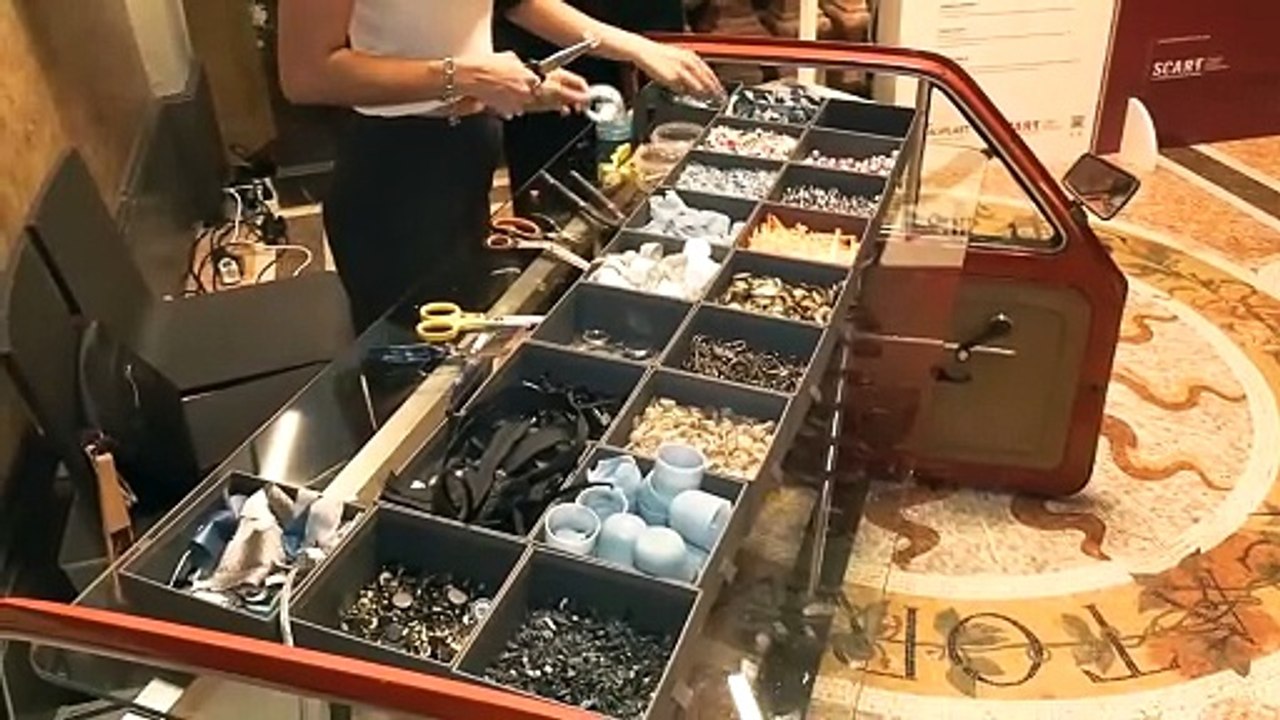 Gli scarti industriali diventano opere d'arte alla Milano Beauty Week