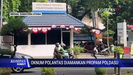 Diduga Lakukan Pelanggaran Oknum Polantas Diamankan Propam Polda Sumut
