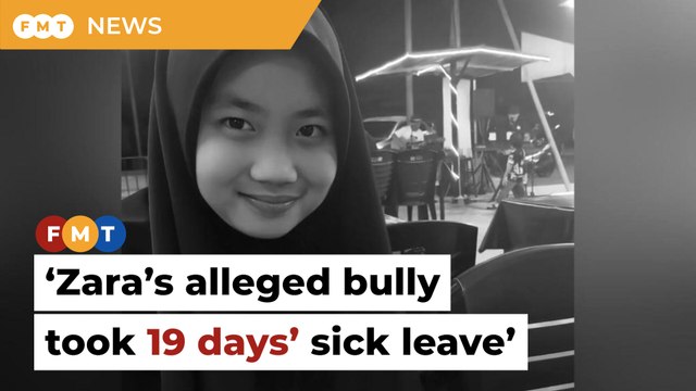 Alleged bully took 19 days’ sick leave before switching schools, Zara inquest told