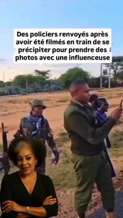 Quand les fesses gâtent ta vie ! 🙆🏾‍♀️🙆🏾‍♂️Voilà alors Wanda People !Ces militaires kényans ont eu chaud ! Renvoyés parce qu’ils ont fait les « fanaux » devant l’influenceuse très bien « équipée »…Vous en pensez quoi ? Justifié ?