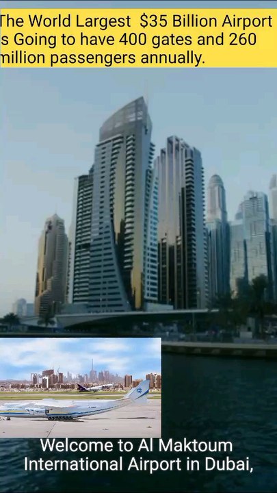 *"Dubai's Mega Airport: 5 Parallel Runways & 260 Million Passengers Annually!"#DubaiAirport #FutureOfAviation #MegaProjects#AirportConstruction #AviationNews #TravelTech