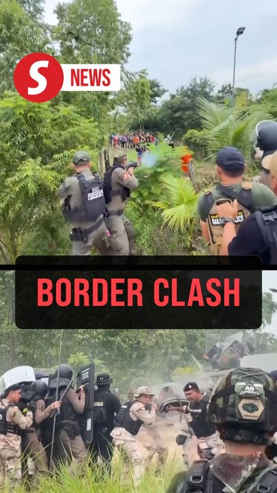 Thai police fire rubber bullets, tear gas at Cambodian protesters at disputed border village