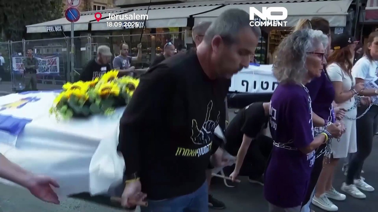 Manifestantes em Jerusalém exigem fim da ofensiva em Gaza