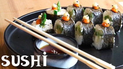 🍣 How to Make Sushi | Avocado Sushi Recipe | Chef Style Homemade Sushi | Cook Book