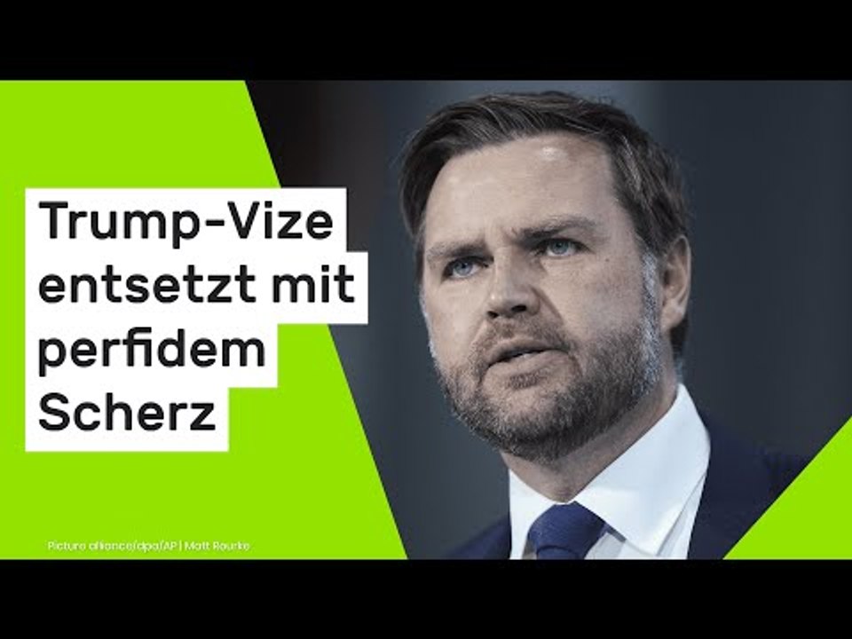 J.D. Vance: 'Wirklich nicht lustig' - Trump-Vize entsetzt mit perfidem Scherz