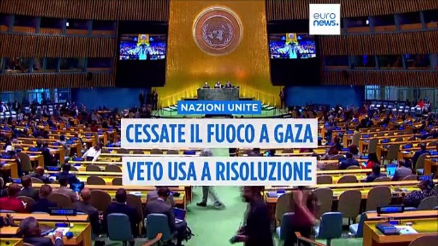 Veto Usa alla risoluzione del Consiglio di Sicurezza Onu sul cessate il fuoco a Gaza