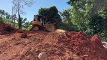 Road Repair Process for Plantation Mountain with Bulldozer D6R XL