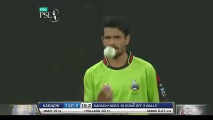 Most Thrilling Last Over Ever in PSL History  LHR Qalandars Vs KHI Kings  Pollard  HBL PSL