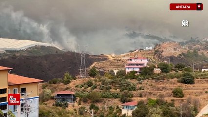 Antalya ve Muğla’da yangınlara müdahale sürüyor