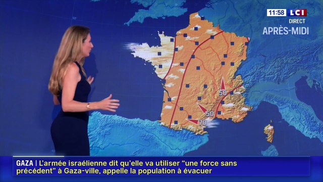 Coralie Dioum - Météo LCI du 19/09/2025 - Chaleur et orages : le point sur la fin de l'été ☀️⛈️