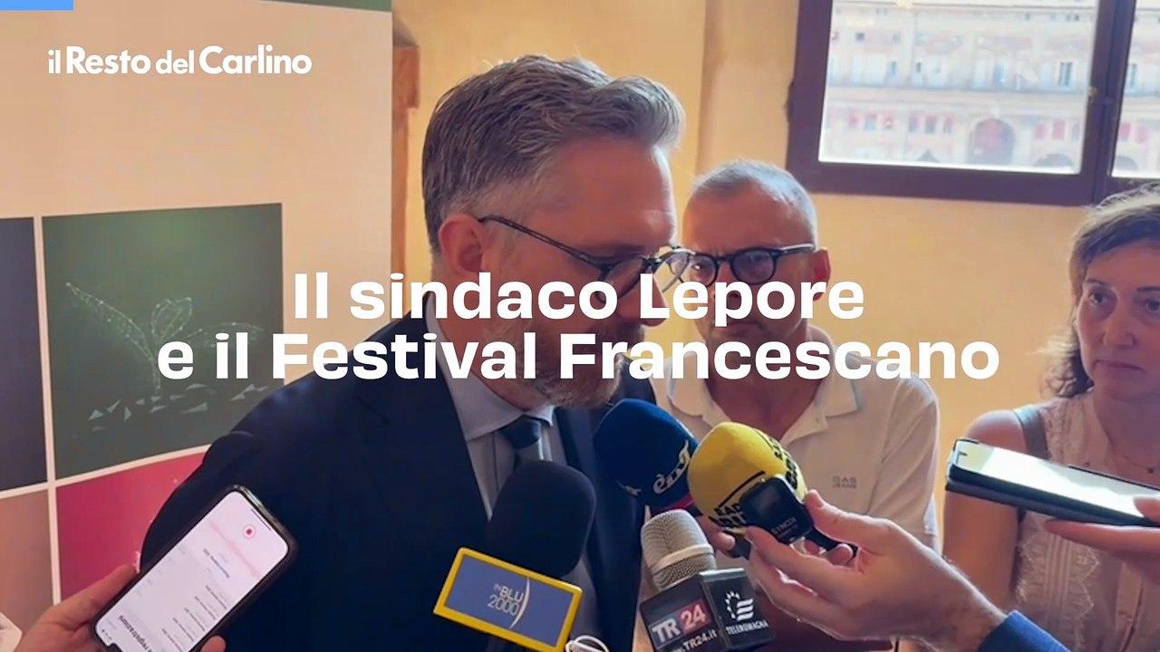 Il sindaco Lepore e il Festival Francescano: il video