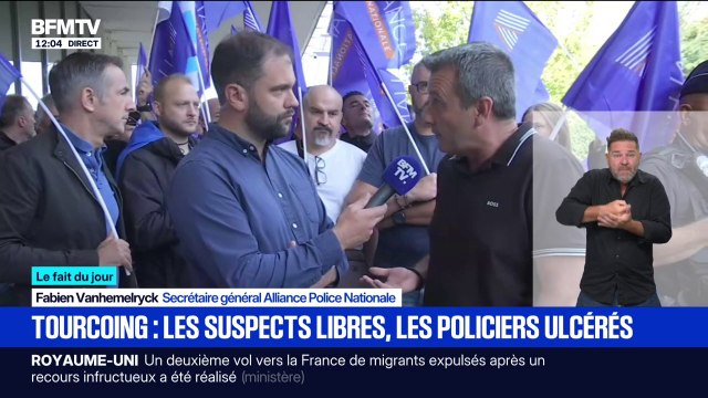 Policier agressé à Tourcoing: L'impunité est grandissante , juge Fabien Vanhemelryck (Alliance Police)