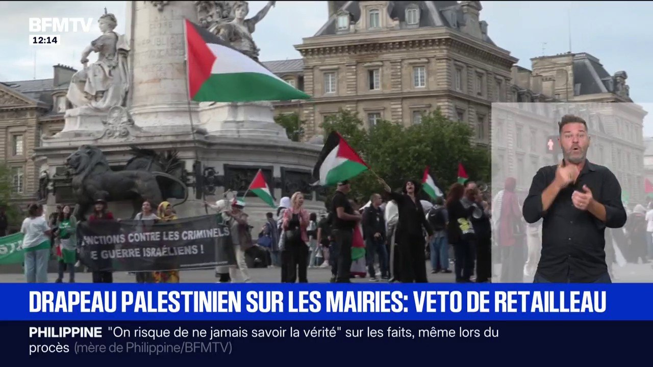 Drapeau palestinien sur les mairies: pour Bruno Retailleau, cette proposition est contraire au "principe de neutralité du service public"