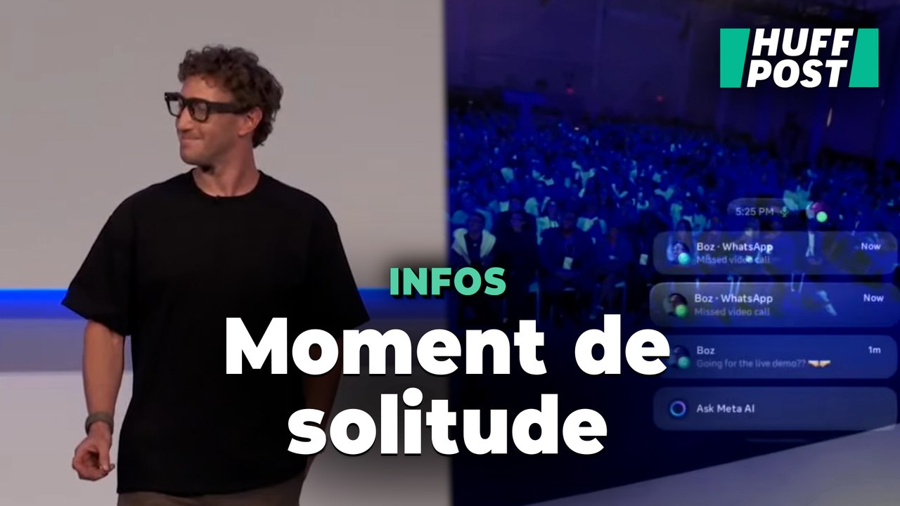 Zuckerberg n’a pas caché son désarroi devant la présentation erratique de ses lunettes IA