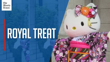 Hello Kitty welcomes Prince Edward on Japan visit