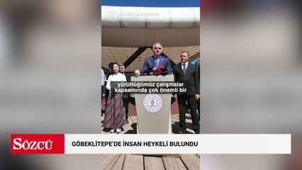 Göbeklitepe'de insan heykeli bulundu