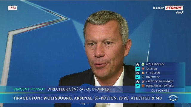 « On veut regagner la Ligue des champions », clame Vincent Ponsot, le directeur général d'OL Lyonnes - Foot - Ligue des champions (F) - OL Lyonnes