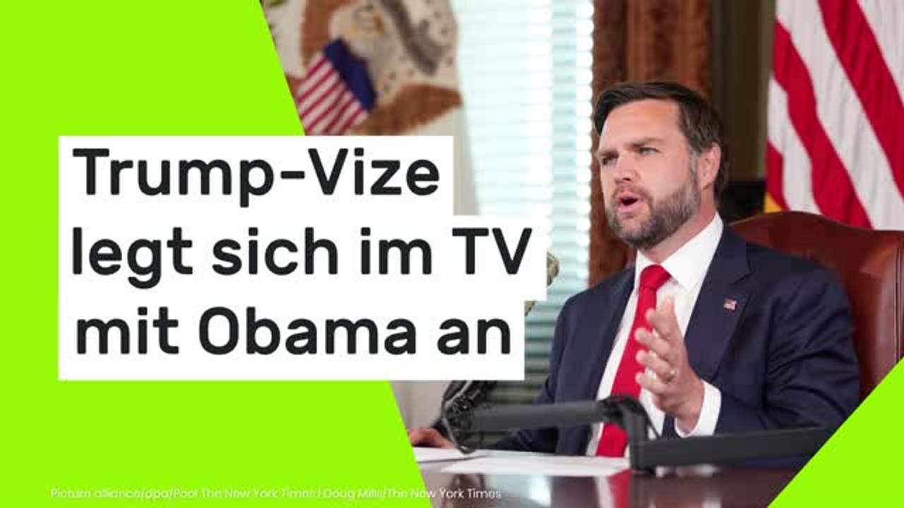 Trump-Vize legt sich im TV mit Obama an