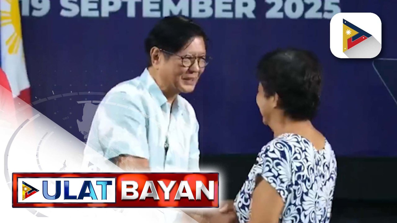 PBBM, pinangunahan ang pamamahagi ng tulong-pinansyal at titulo ng lupa sa mga magsasaka sa San Fernando, Pampanga | ulat ni Kenneth Paciente