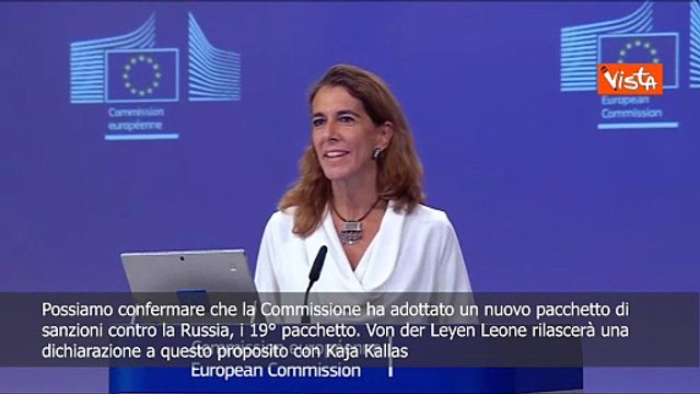 La Commissione Ue annuncia l'adozione del 19esimo pacchetto di sanzioni contro la Russia