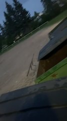 Person Falls After Garbage Can Lid Breaks When He Tries to Sit