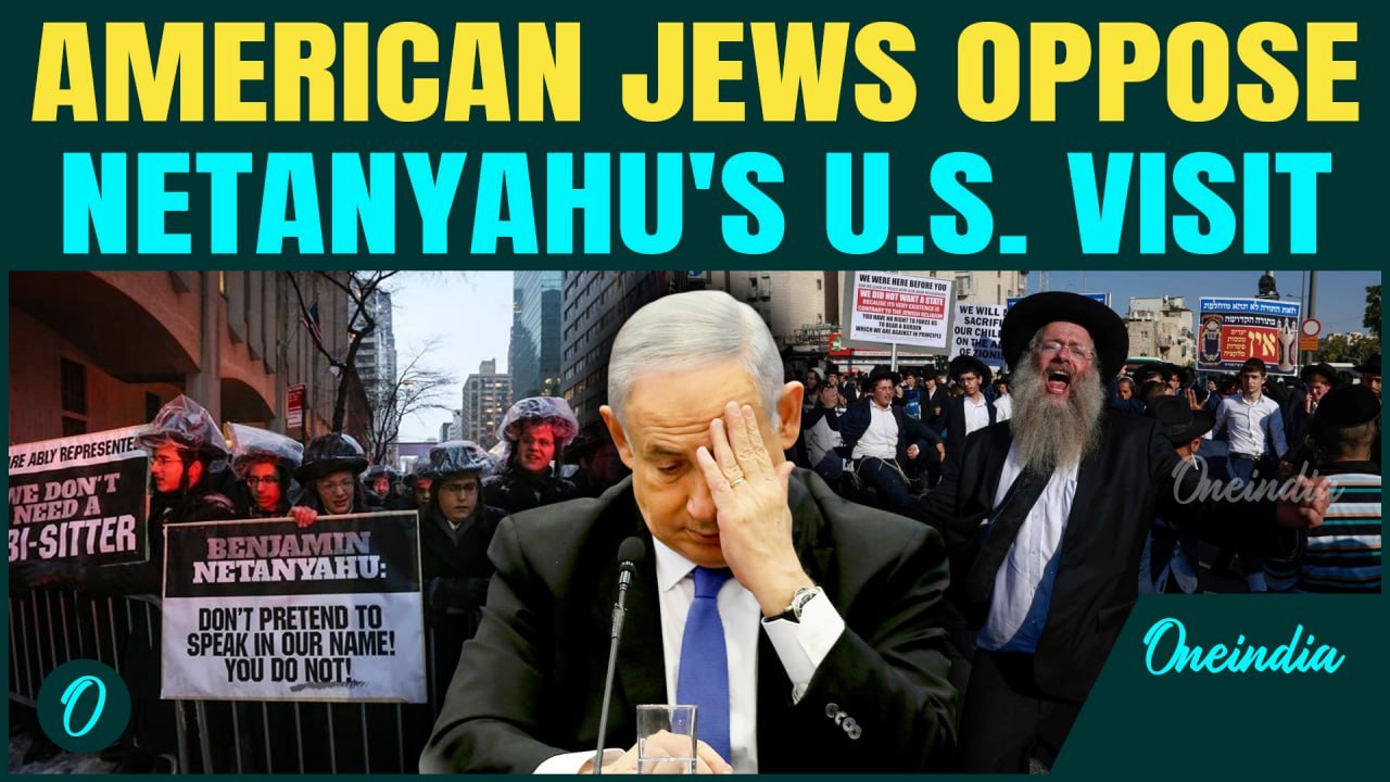 'Netanyahu Go Back!': Thousands Of Orthodox Jews OPPOSE Netanyahu's UN Visit In New York