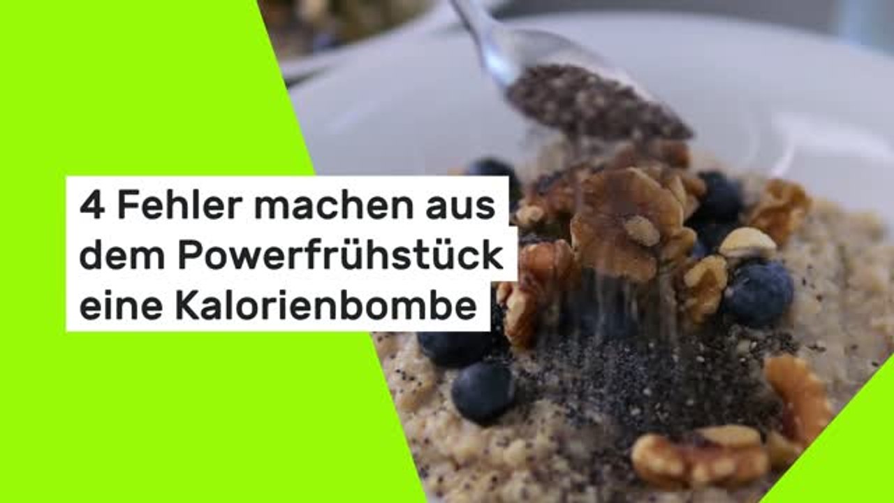 4 Fehler machen aus dem Powerfrühstück eine Kalorienbombe