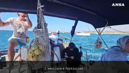 Global Flotilla partita da Portopalo, portavoce: "Emozione straordinaria"