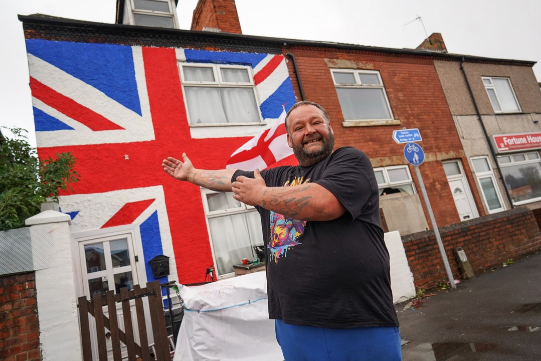 I painted a huge Union flag on my house after my neighbours tore down a St George's cross